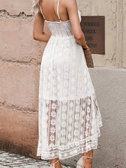 V-Ausschnitt Maxikleid den Sommer