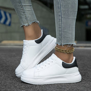 Saubere Weiße Damen Turnschuhe