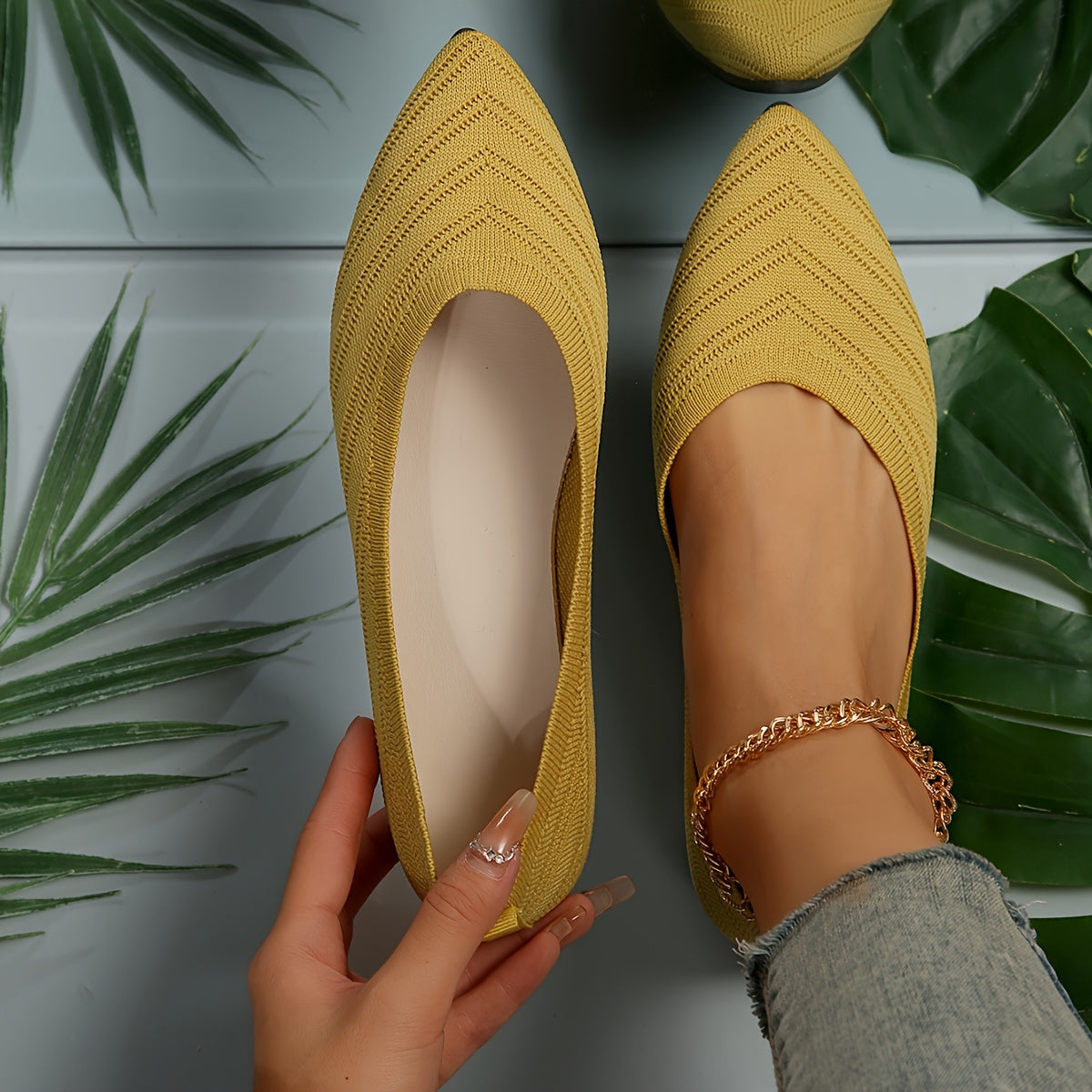 Bequeme flache Schuhe