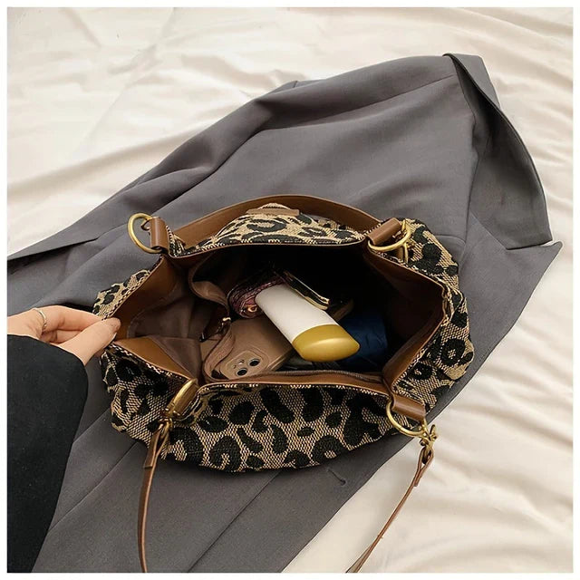 Tote Tasche mit Leopardenmuster