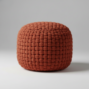 Geflochtener Struktur Pouf Ottoman