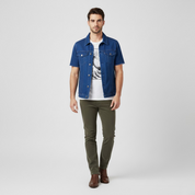 Kurzarm Jeansjacke Klassische Form
