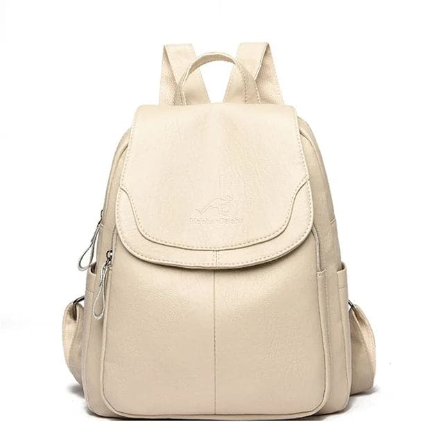Diebstahlsicherer Lederrucksack