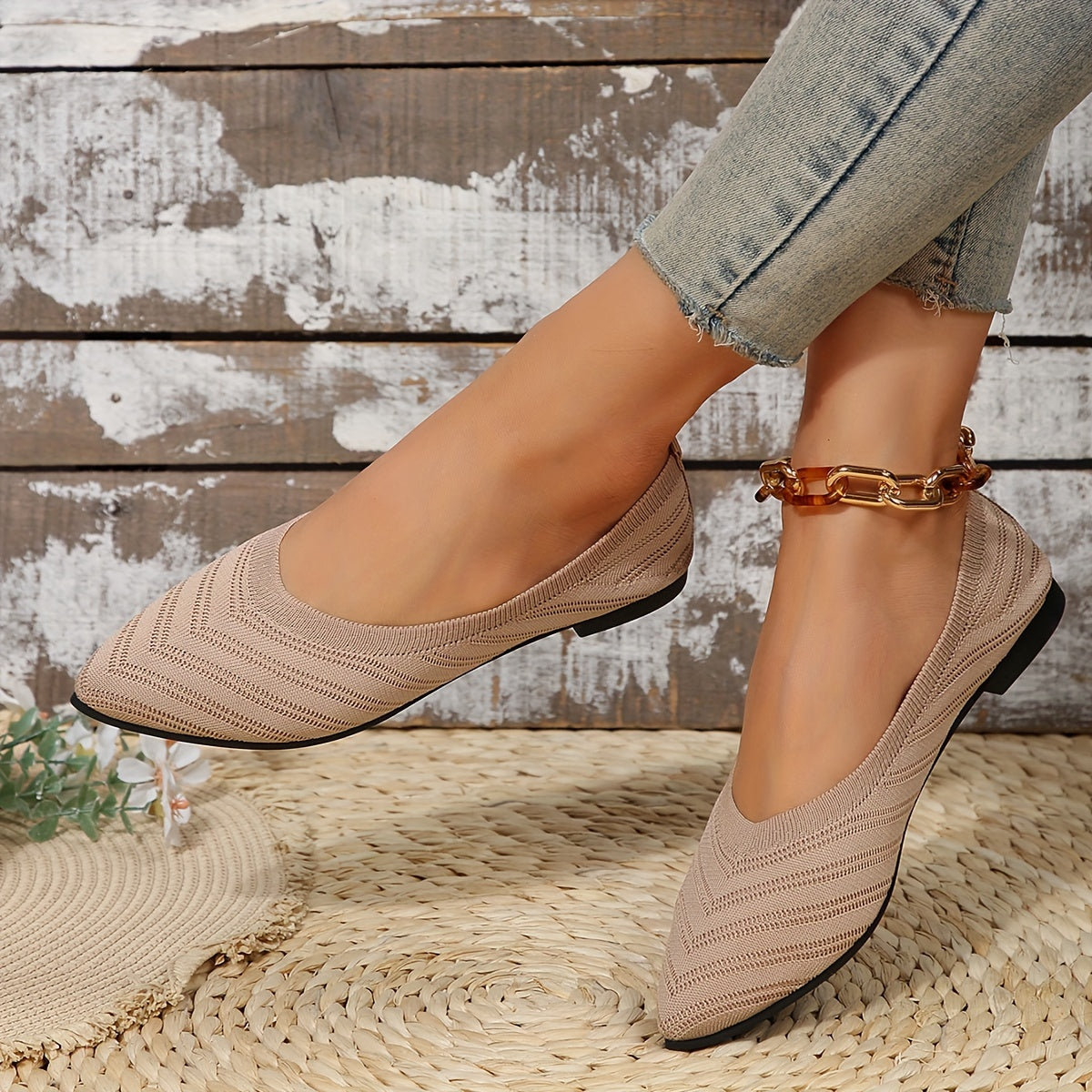 Damen Komfort-Flachschuhe
