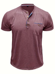Lässiges T-Shirt mit Brusttasche