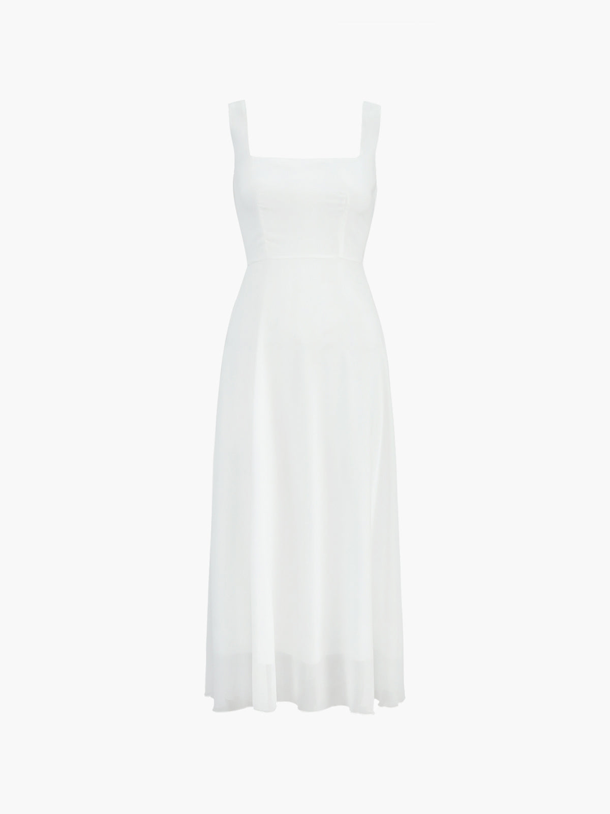 Zeitloses Quadratausschnittkleid