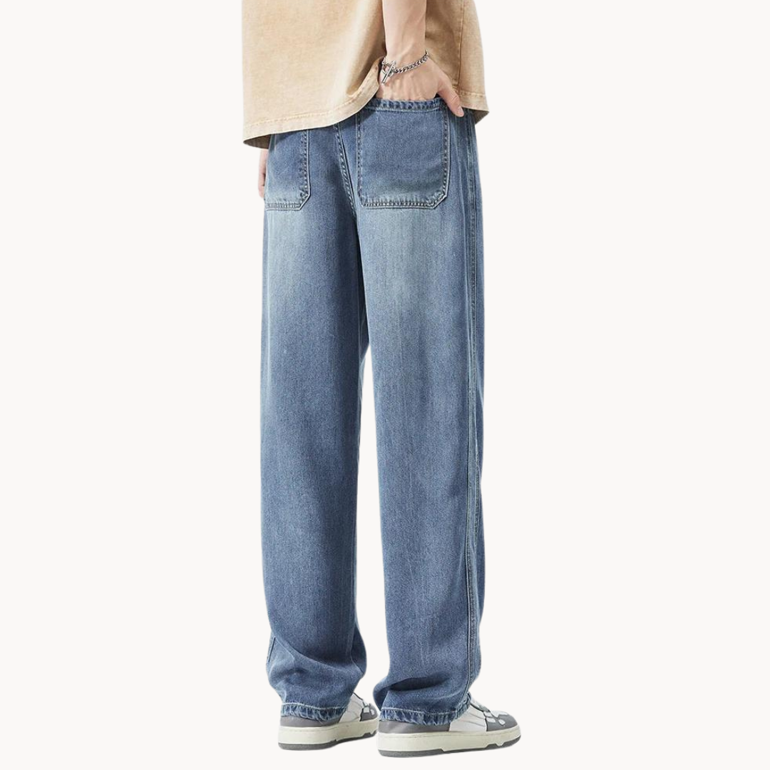 Herren Weitbeinige Jeans