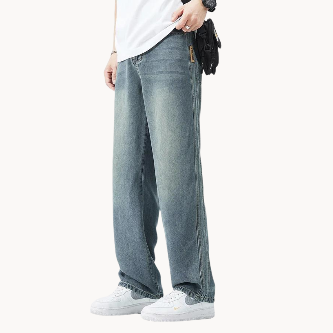 Herren Weitbeinige Jeans
