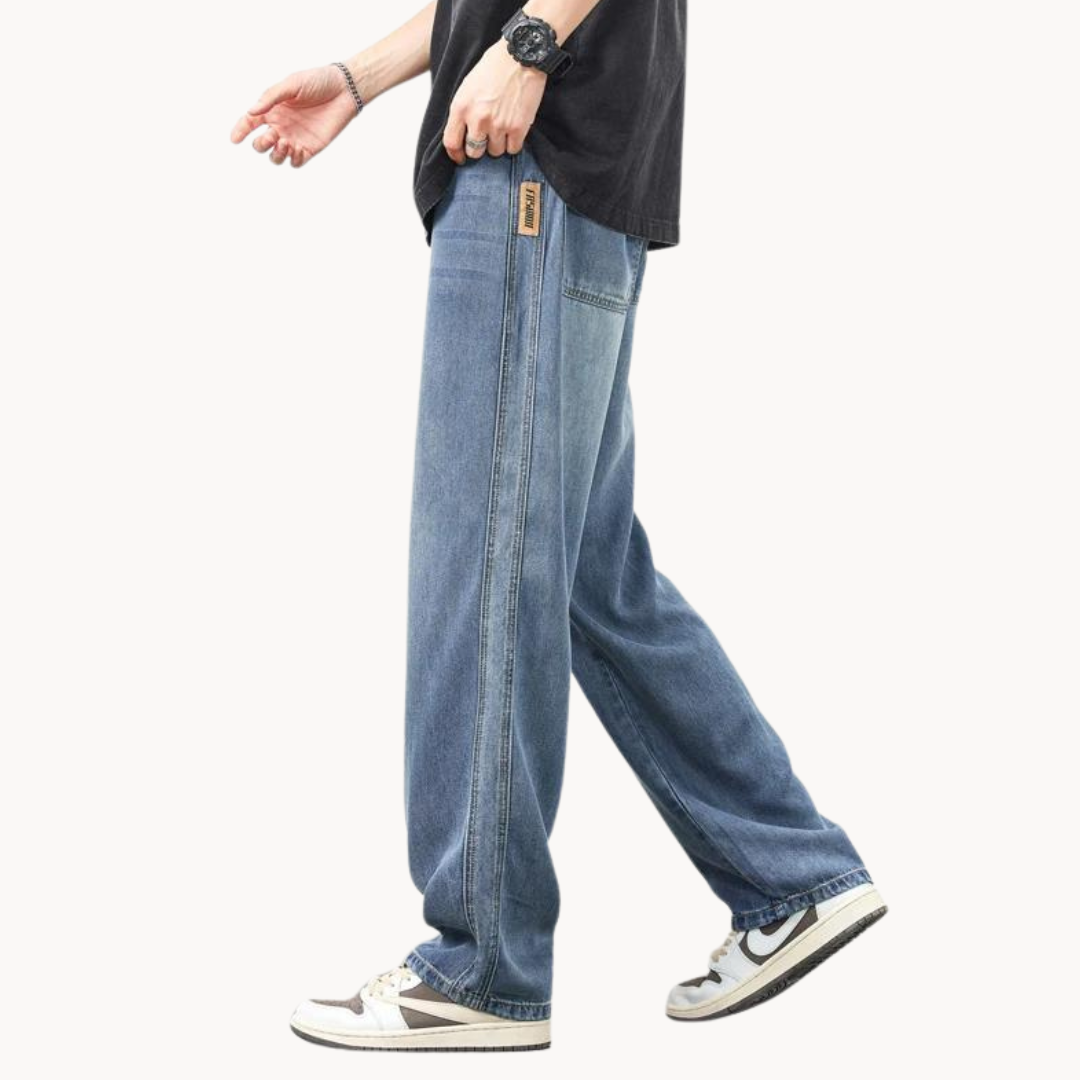Herren Weitbeinige Jeans
