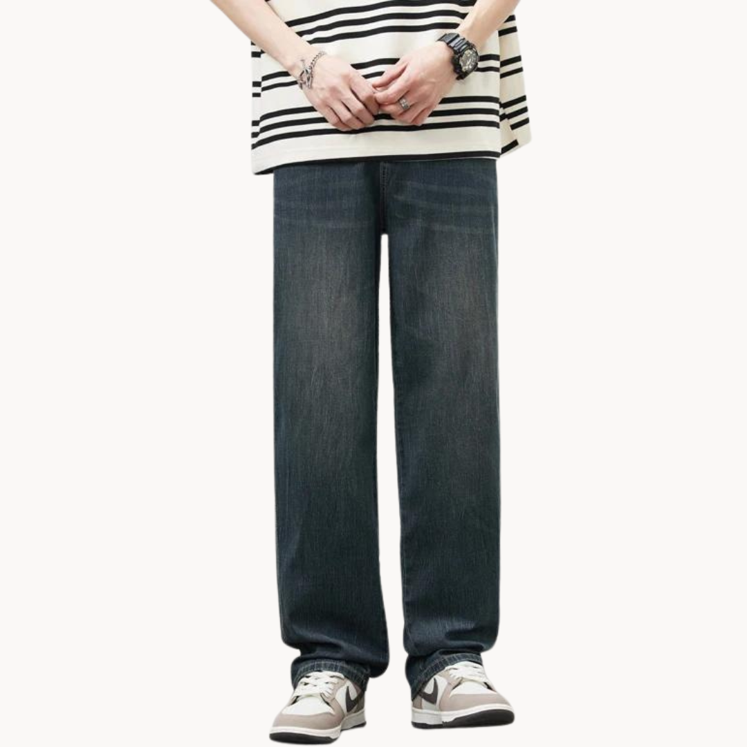 Herren Weitbeinige Jeans