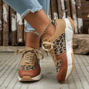Orthopädische Leopardendruck Sneakers
