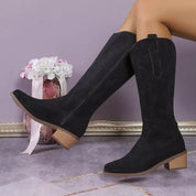 Bestickte Knie Cowboystiefel