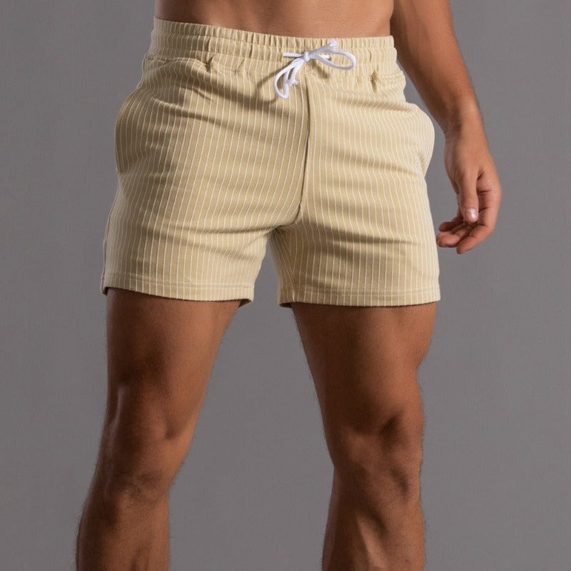 Gestreifte Sommer Short Herren