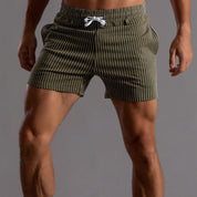 Gestreifte Sommer Short Herren