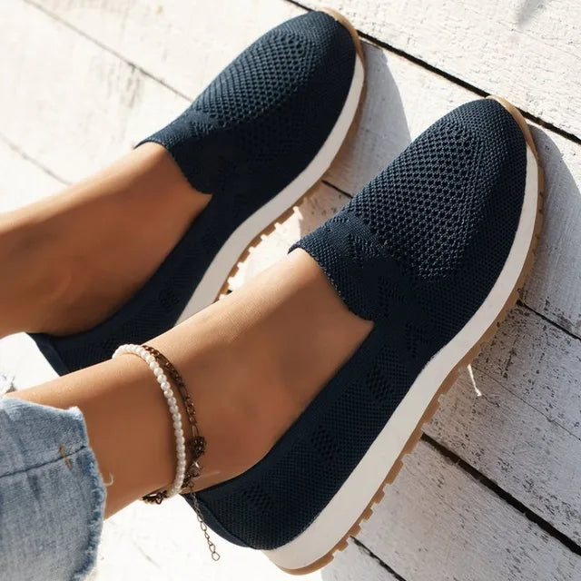Leichte Strick Damen Turnschuhe