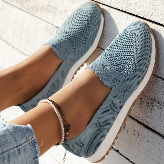 Leichte Strick Damen Turnschuhe