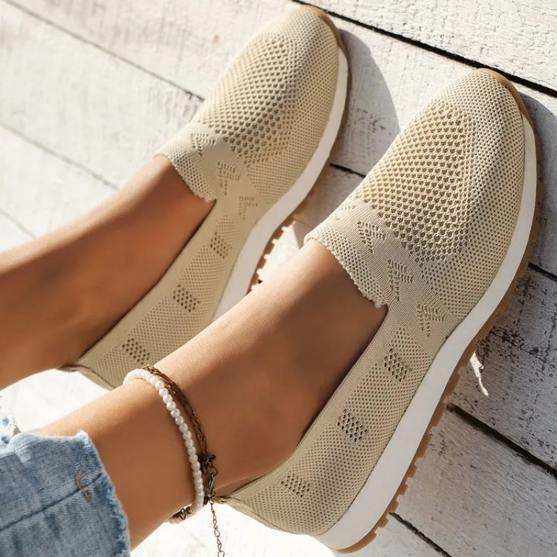 Leichte Strick Damen Turnschuhe