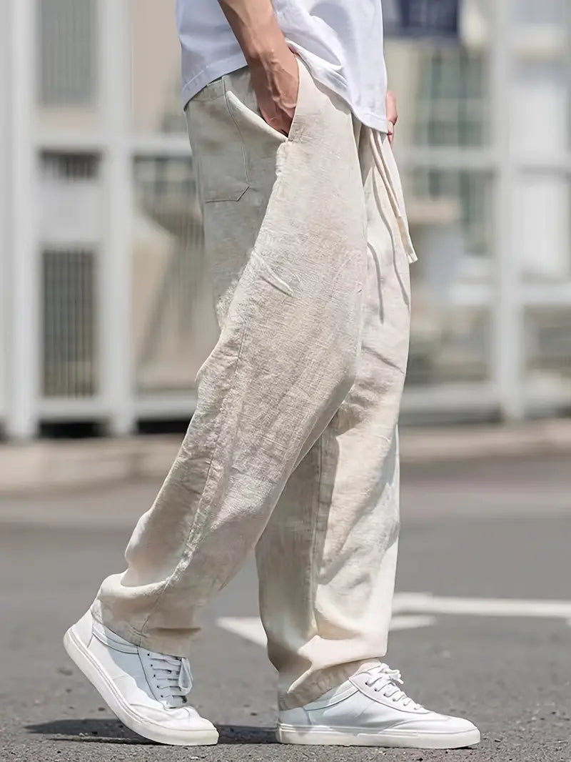Beige Herren Baggyhosen