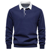Langärmshirt Mit Polokragen