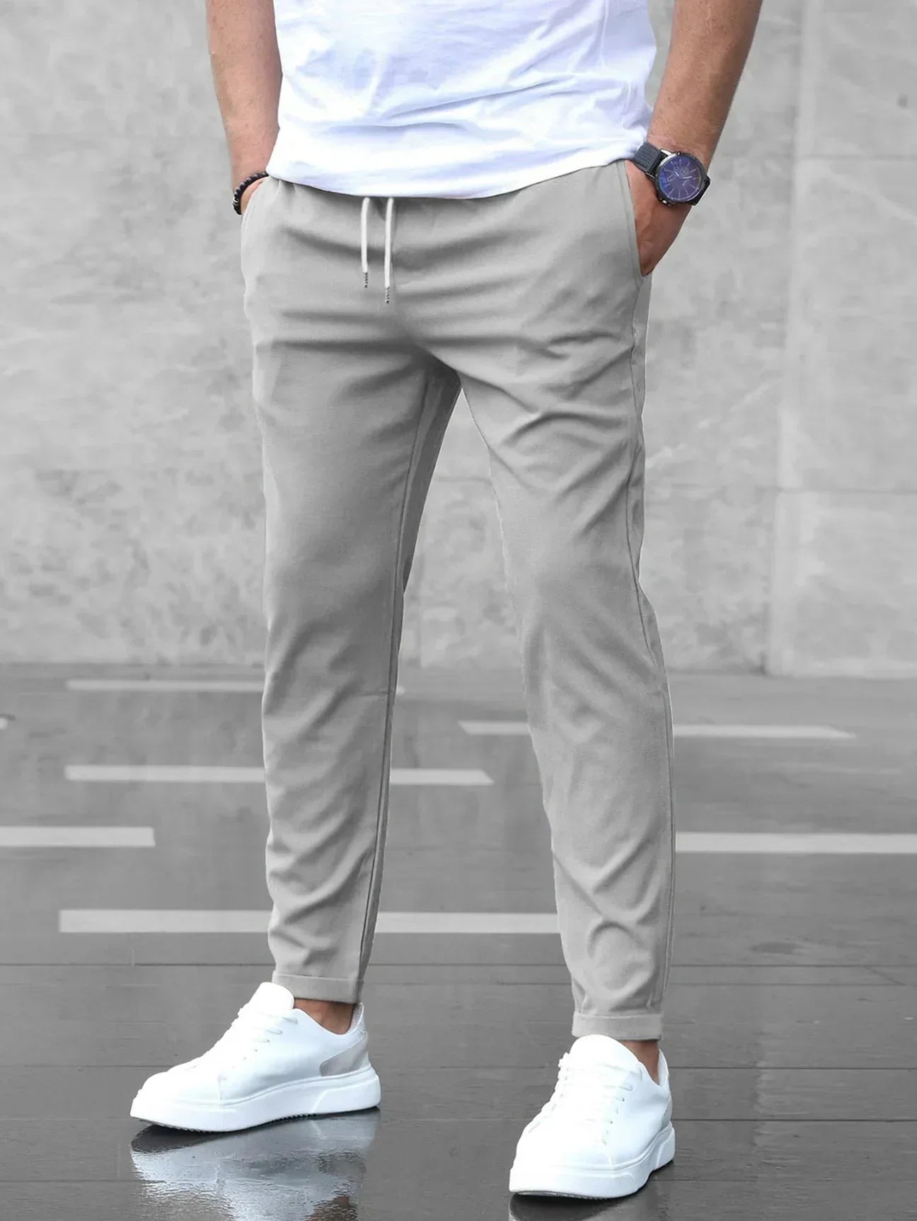 Herren Schmale Stretchhose