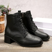 Damen Klassische Lederstiefel