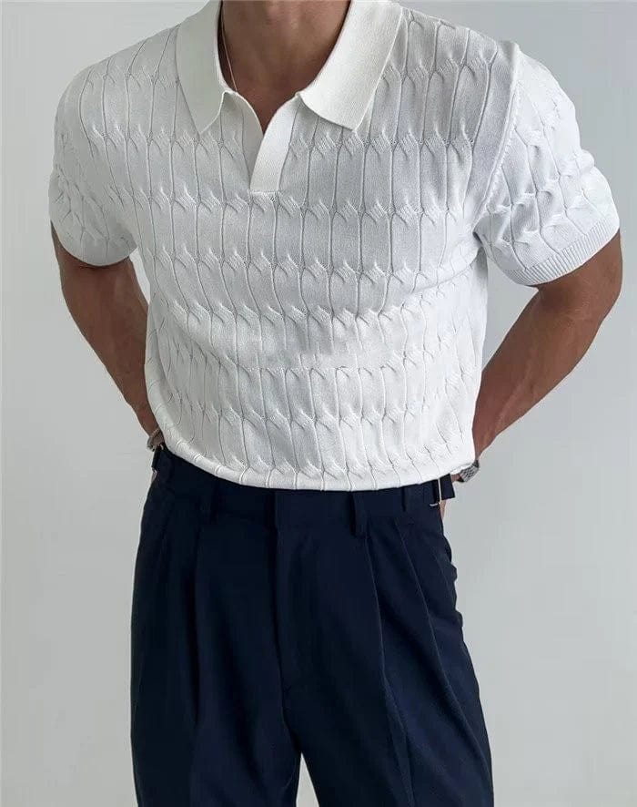 Zeitloses gestricktes Polohemd