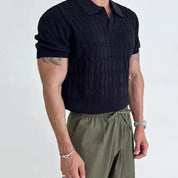 Zeitloses gestricktes Polohemd