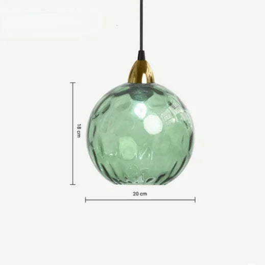 Glaskugel Pendelleuchte