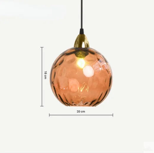 Glaskugel Pendelleuchte