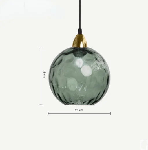 Glaskugel Pendelleuchte