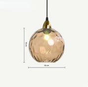 Glaskugel Pendelleuchte