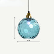 Glaskugel Pendelleuchte