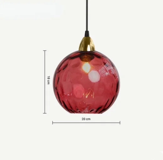 Glaskugel Pendelleuchte