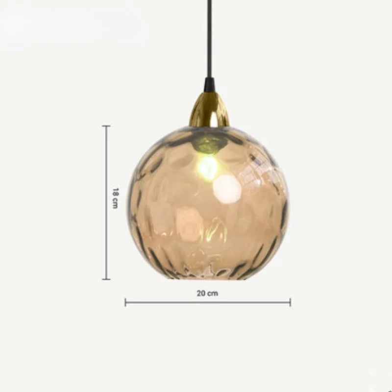 Glaskugel Pendelleuchte