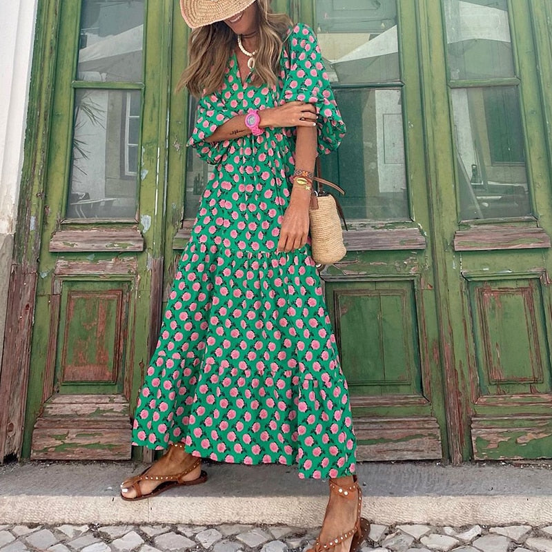 Böhmisches Maxi-Sommerkleid