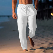 Trendige Leinenhose
