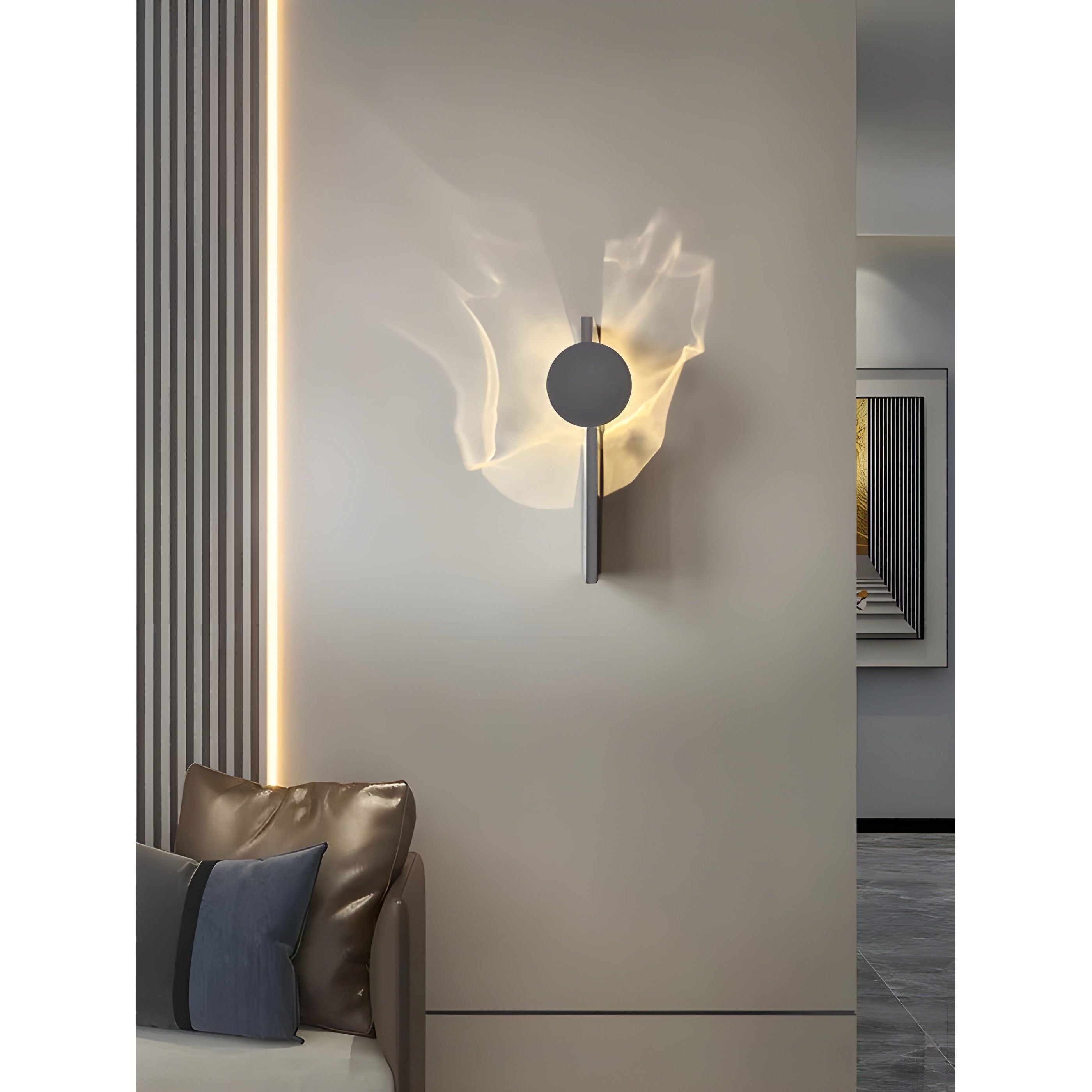 ZulaGlow Edelstahl Wandlampe