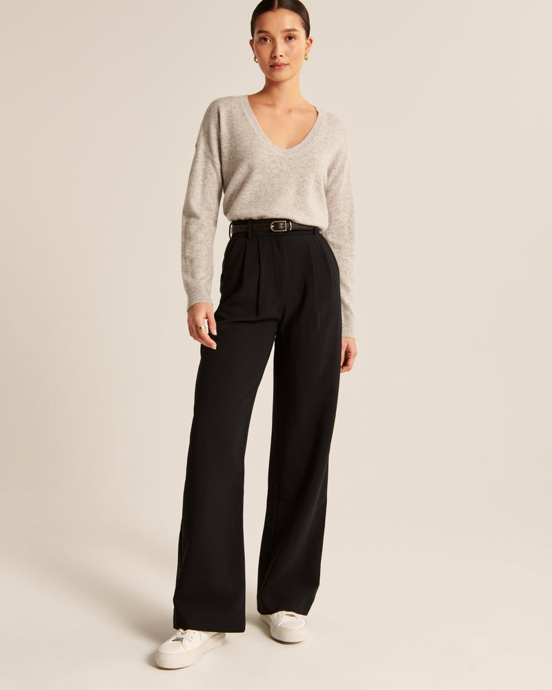 Elegante Damenhose mit geradem Bein