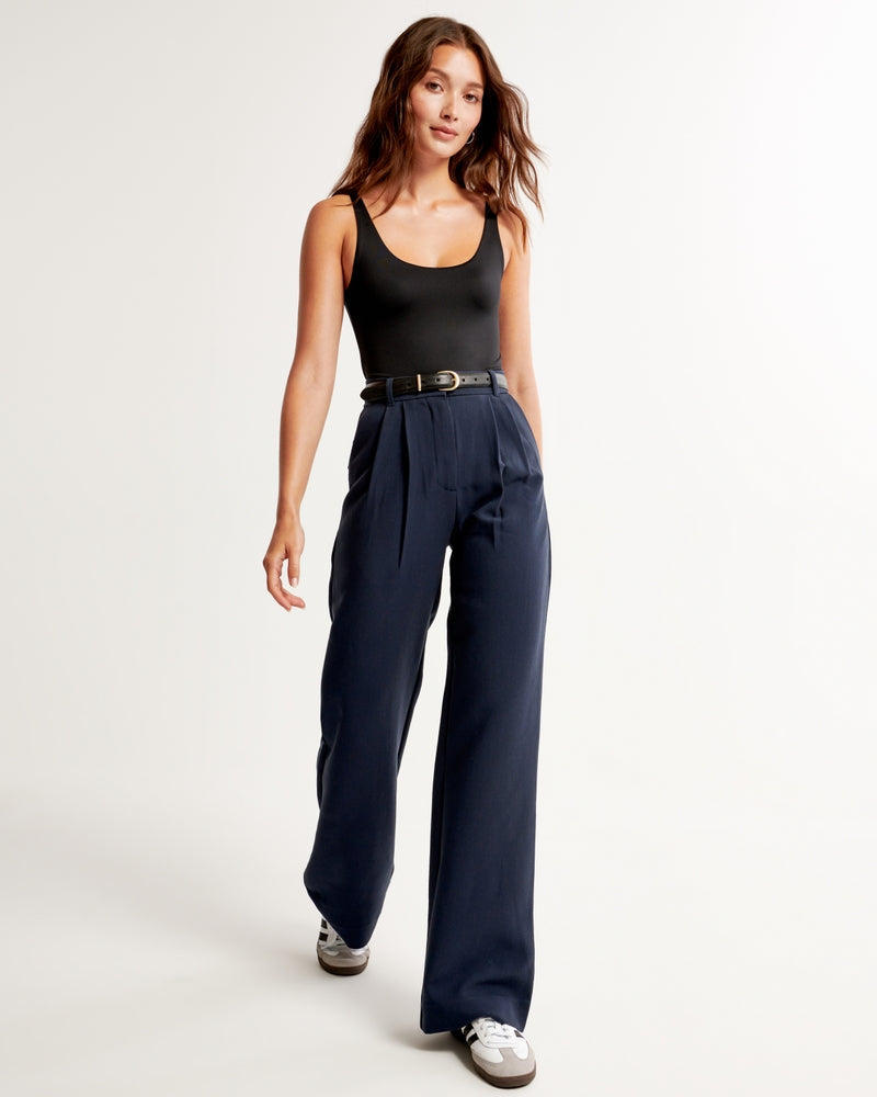 Elegante Damenhose mit geradem Bein