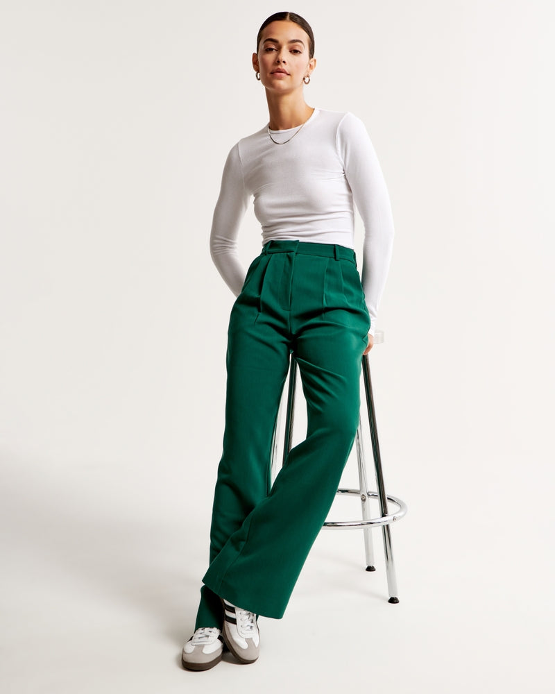 Elegante Damenhose mit geradem Bein