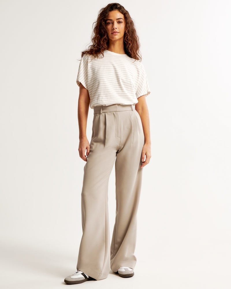 Elegante Damenhose mit geradem Bein