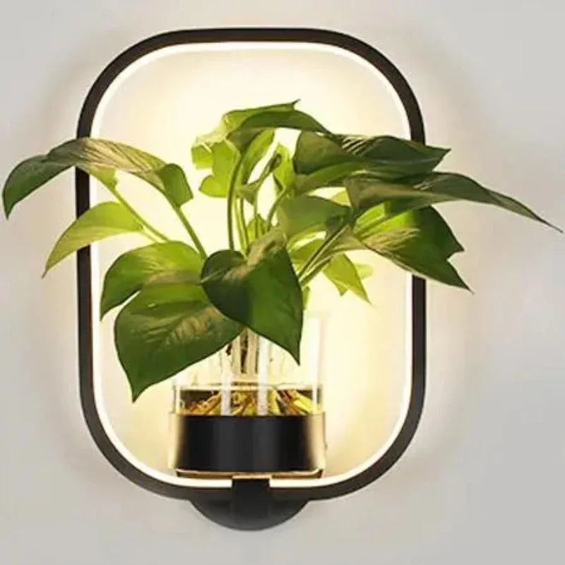 Elegante Wandleuchte für Pflanzen