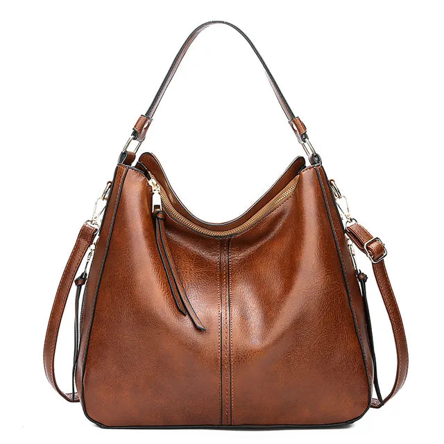 Große Ledertasche im Vintage Stil