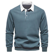 Langärmshirt Mit Polokragen