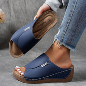 Ergonomische Slip-on Keilsandalen