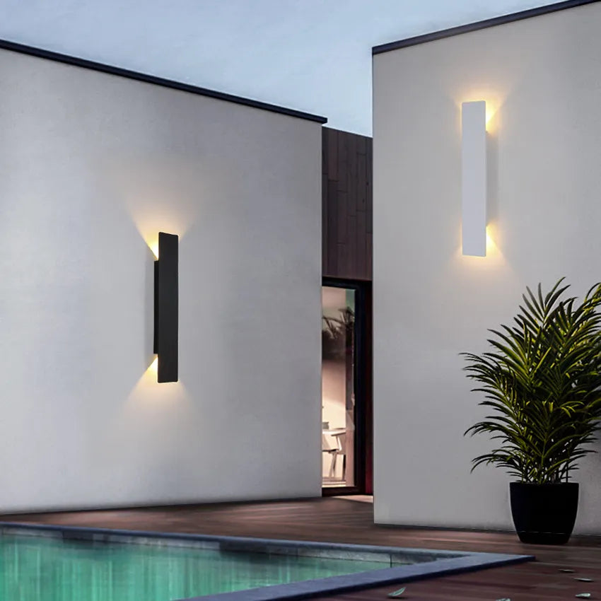 AluLight Aluminium Wasserdichte Wandleuchte