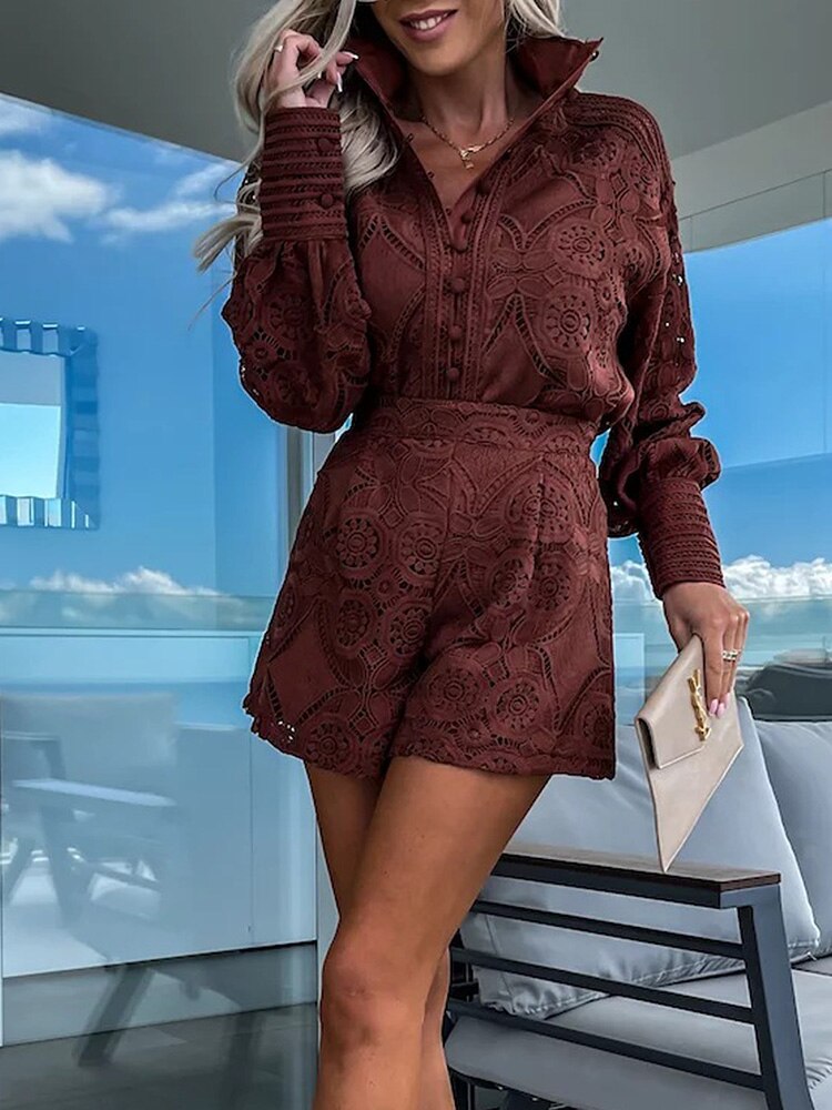 Spitzen Romper Kleid