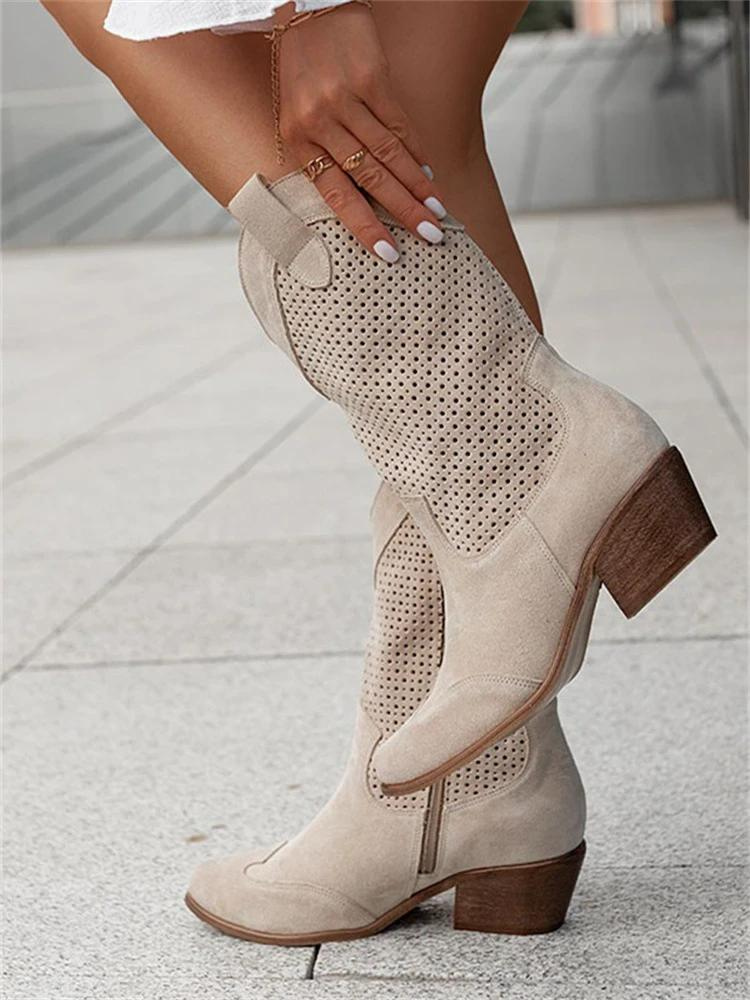 Atmungsaktive mittelhohe Cowboystiefel