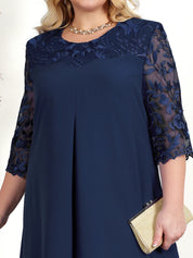 Besticktes Bankettkleid in Übergröße