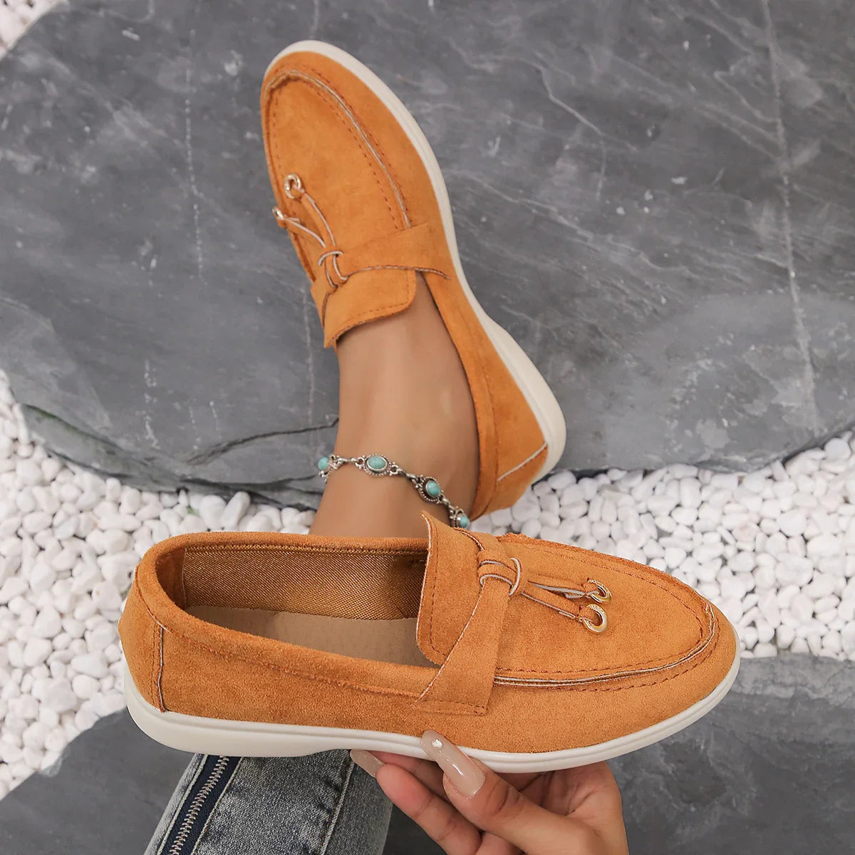 Leder Loafer mit Komfortpolsterung